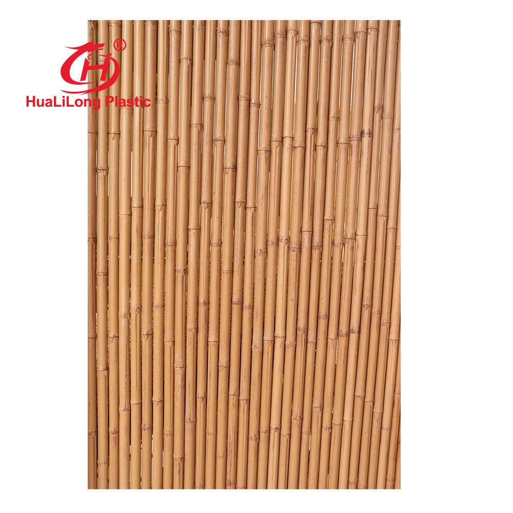 Best factory price tropical weather more than 20 years lifespan ASA nylon material fake bamboo pole fence roll