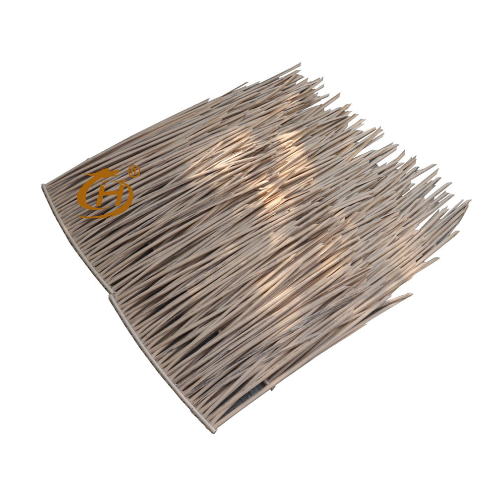 Factory price fireproof simulated wheat straw palma reed plastic synthetic simulation thatch artificial thatch roof tiles