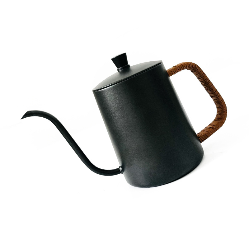 Free sample Coffee Pot Drip Kettle 350ml 600ml Coffee Tea Pot Non-Stick Coating Food Grade Coffee tool