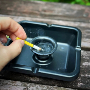 Easy-to-Clean Aluminum Alloy Ashtray Sink Advanced Household Water Extinguishing Device Odorless Metal Steel Material via CNC