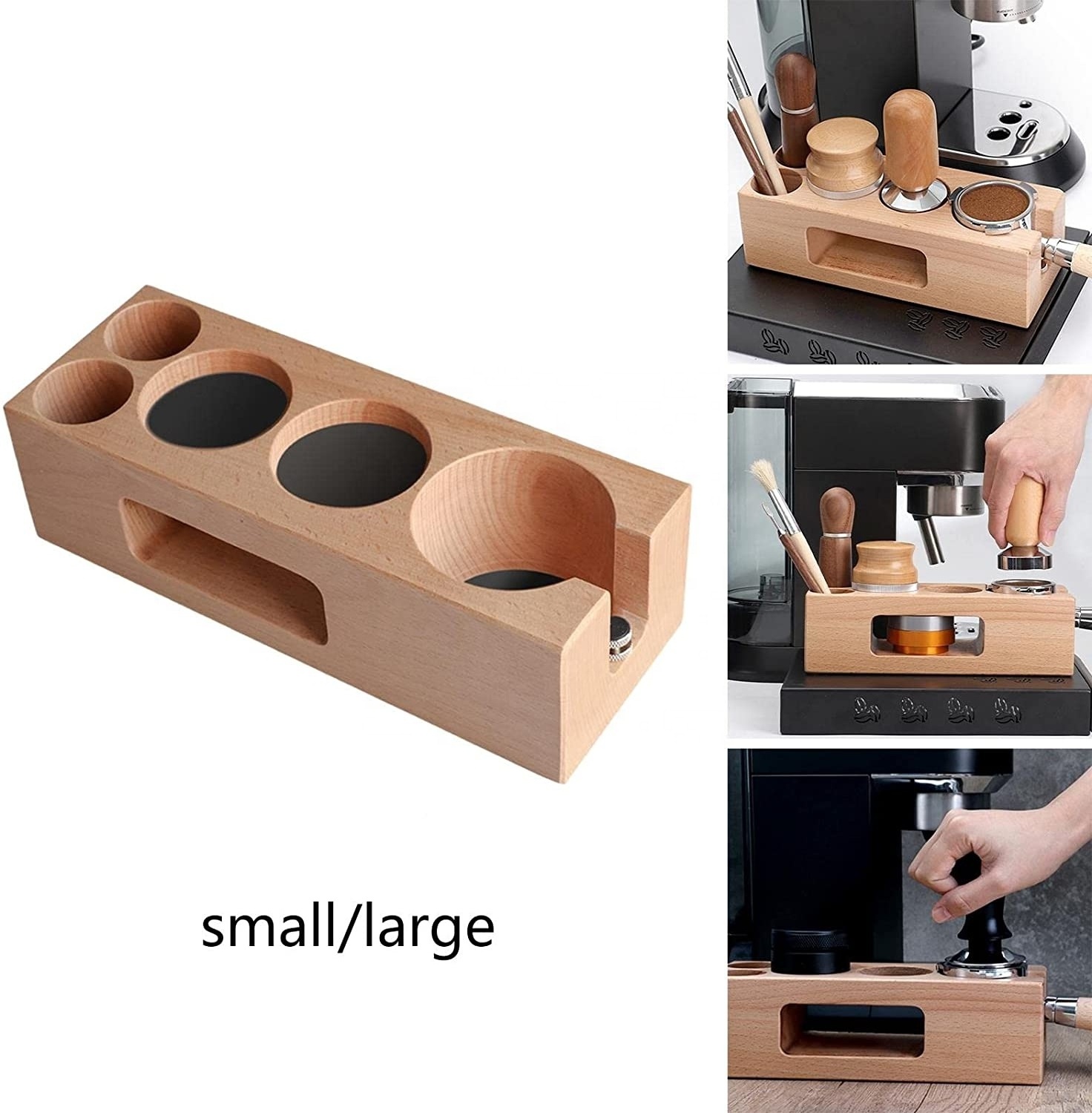 Factory Design Espresso Machine Accessory Tamper Mat Station Support Base Coffee Tamper Holder