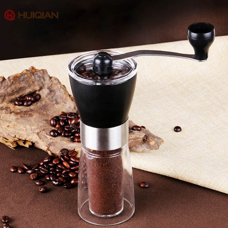 Mini Coffee Grinders Manual Espresso Cafe Ceramic Burr Stainless Steel Hand Coffee Grinder For Sale