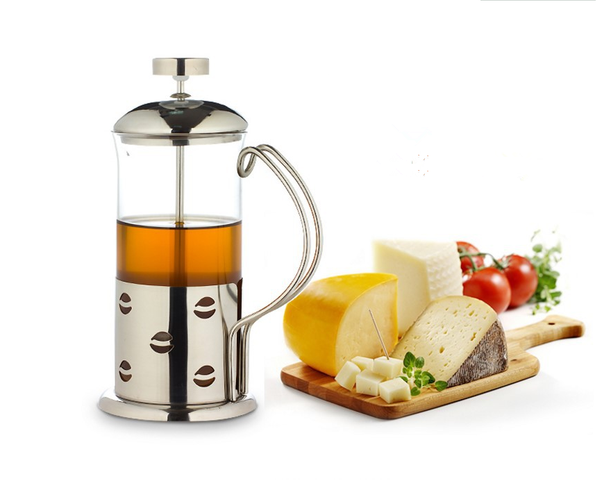 Wholesale Heat-Resistant Glass 350ml Plunger French Coffee Press Coffee Tea Maker