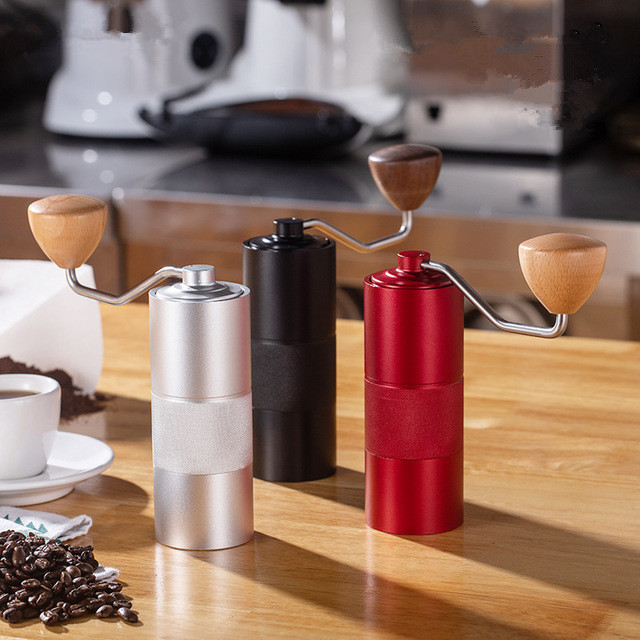 High quality home use mini professional espresso portable manual coffee grinder stainless steel burr