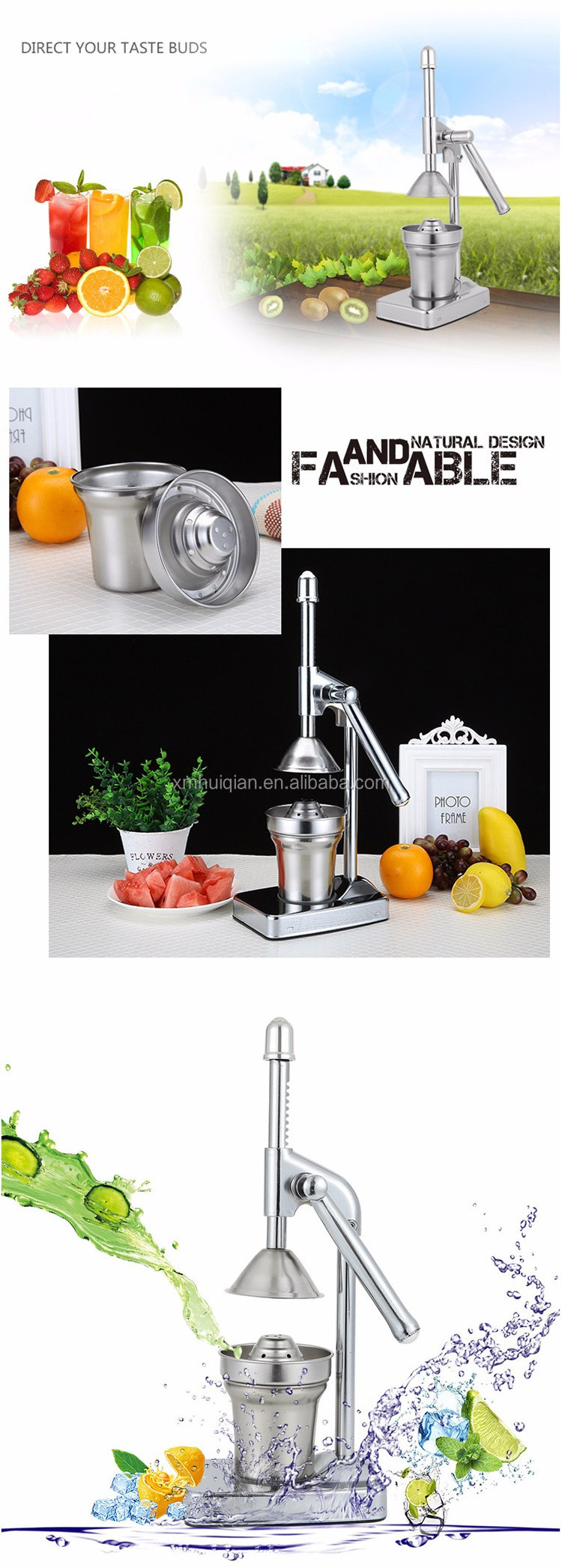 Hand Blender Juice Manual Fruit Slow Extractor Juicer