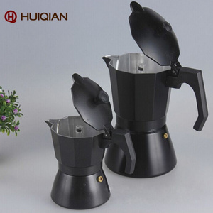 high quality hot sale free shipping custom logo espresso coffee color aluminium base moka filter coffee makers set