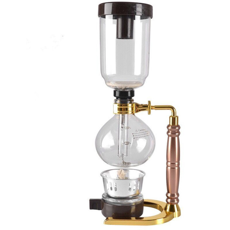 Espresso Coffee Heatproof Tca Coffee Syphon 2-5 cup Customized Color Barista Coffee Percolator Maker