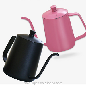 Wholesale customized 304 stainless steel coffee pot kettle hand drip metal gooseneck pot for home cafe barista tools