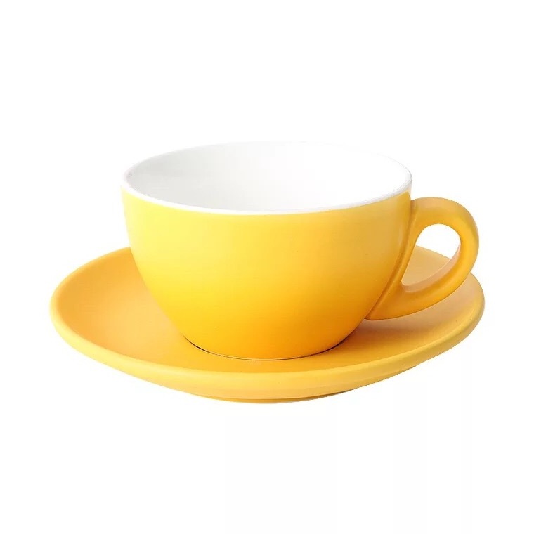 80ml Cappuccino Barista Cup Latte Art Cup and Saucer New Bone China Ceramic Coffee Cups