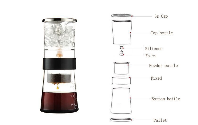 HQ Commercial Household Cold Brew Espresso Drip Coffee Maker