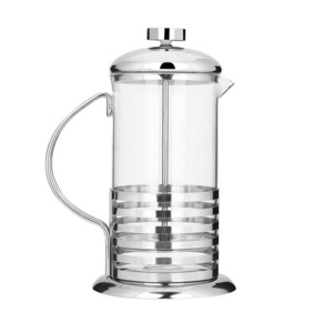 French Press Coffee Maker,Portable Stainless Steel Glass French Press Coffee Cup Pot Plunger Tea Maker