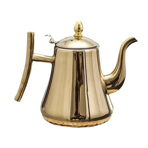 FREE SAMPLE Stainless Steel Coffee Kettle Multicolor Tea Pot Capacity Gold & Sliver Tea Water Kettle