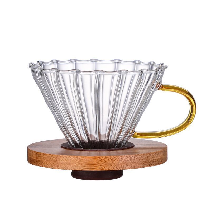 Heat Resistant Borosilicate Glass Coffee Maker Pour Over Glass Cloud Coffee Pot