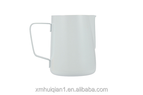 Wholesale customized LOGO 350ml 600ml Stainless Steel frothing pitcher milk jugs for barista