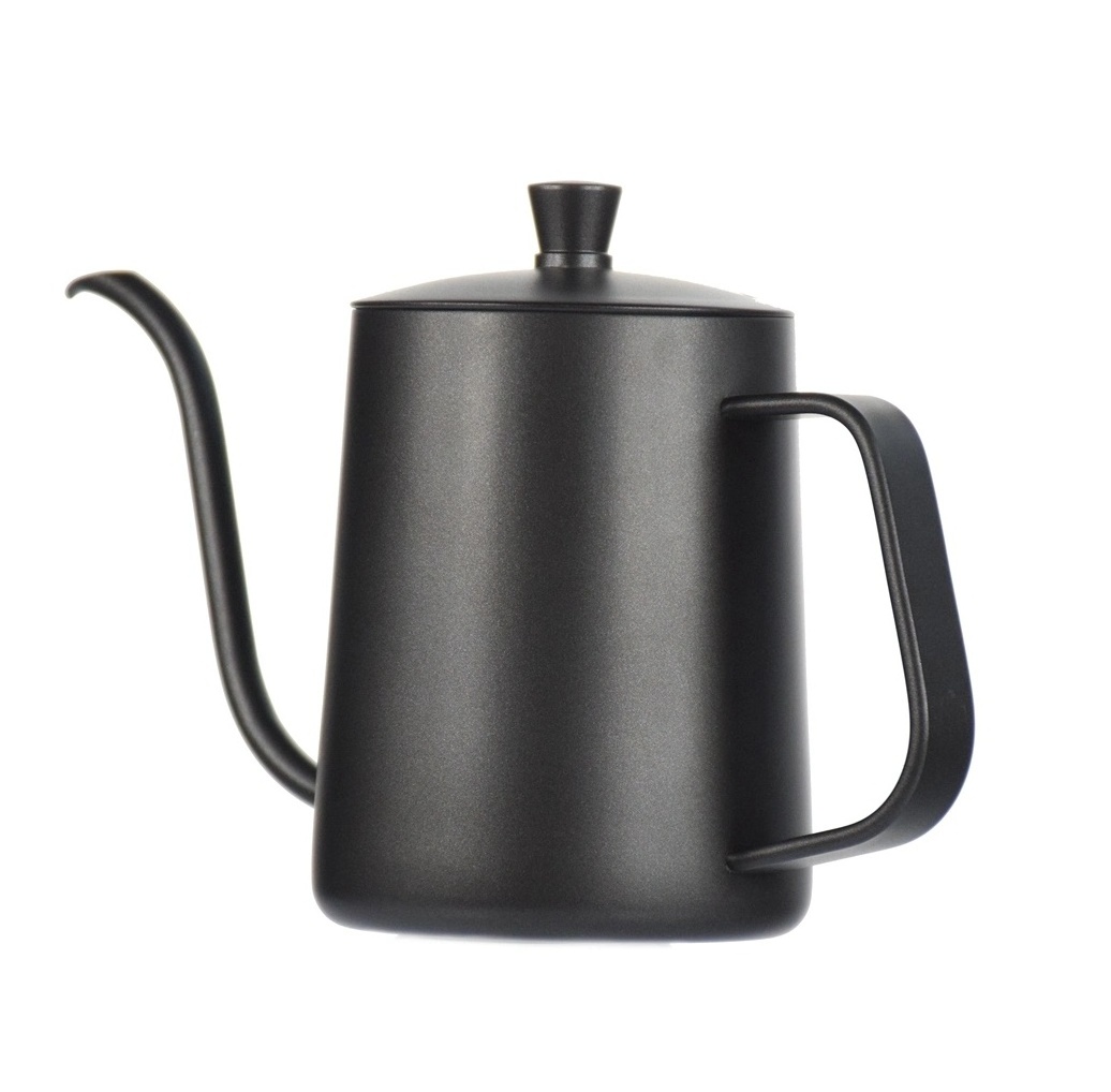 FREE SAMPLE Gooseneck Spout Hand Drip Stainless Steel Pour Over Coffee Kettle with Thermometer Kitchen Household Teapot