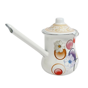 FREE SAMPLE Best Sale Kitchenware Cooking Pot Enamelware Coffee Warmer Pot