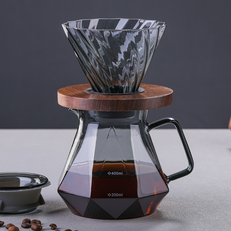 Production Glass Coffee Dripper Server Filter Cup Coffee Filter Dripper