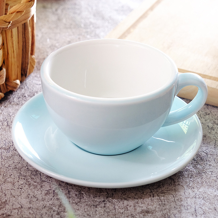 Small Cappuccino Espresso Ceramic Cup And Saucer Coffee Cups For Coffee