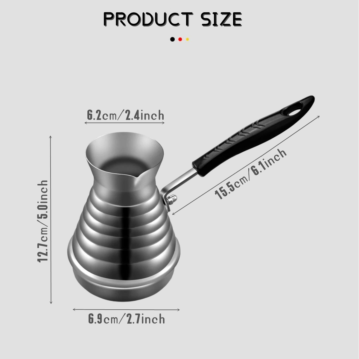 FREE SAMPLE Stainless Steel Turkish Coffee Tea Pot Coffee Machine Maker Portable Espresso Coffee Kettle Pot