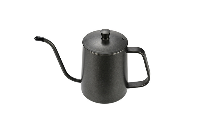 Coffee accessories Black Long Over  Spout Hanging Ear stainless steel gooseneck pour over coffee kettle