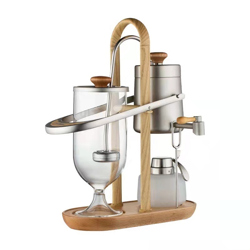 Coffee Syphon Alcohol Lamp Siphon Coffee Pot Semi-Automatic Coffee Machine