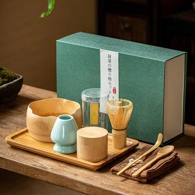 FREE SAMPLE Japanese style Matcha brush beating Matcha tool tea Song Dynasty tea ordering set gift box set