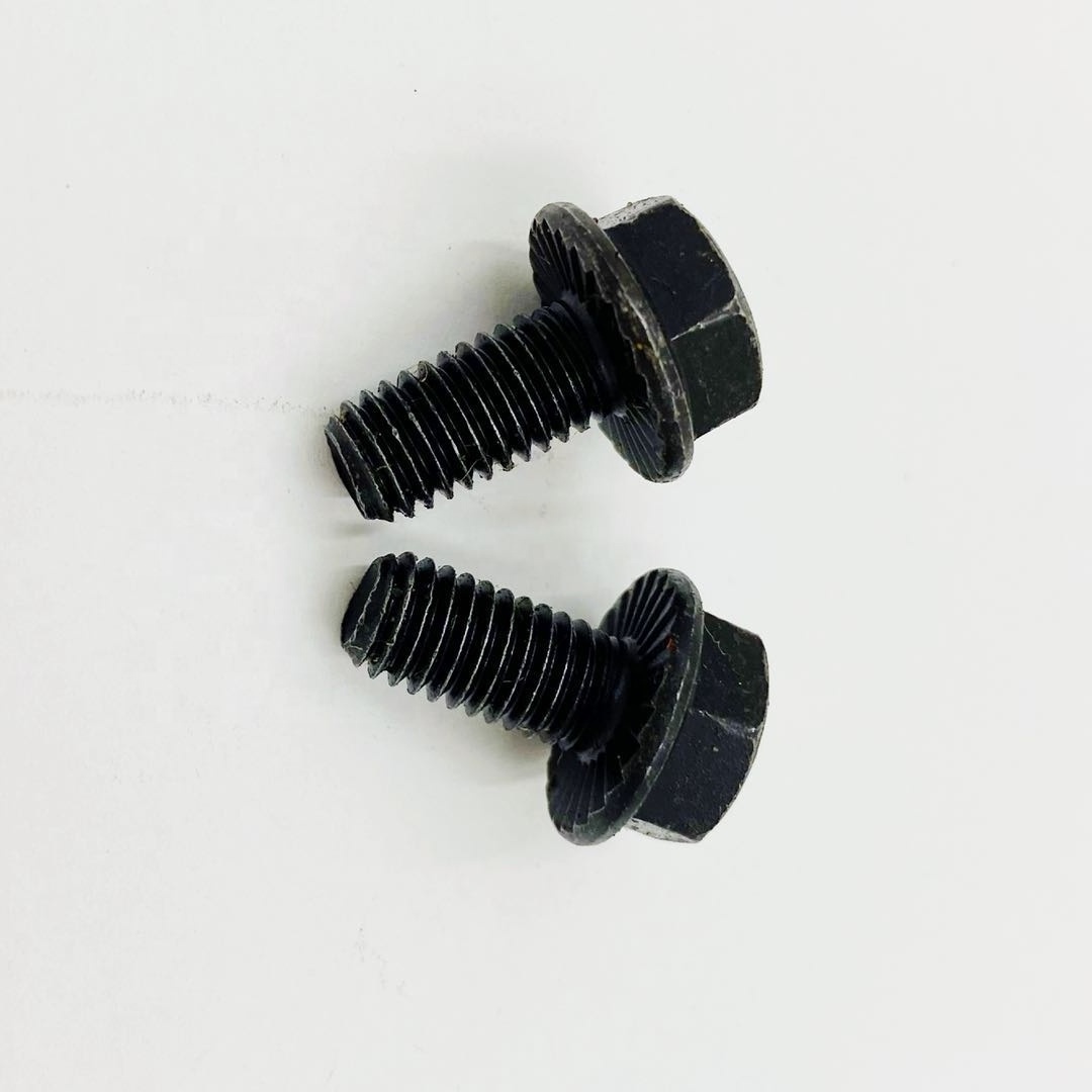 Hexagonal Flange Washer Head Bolt Auto Car Used Fastener Screw 8.8 Grade Black Oxide Zin  HDG Hot DIP Gavlvanized Bolts