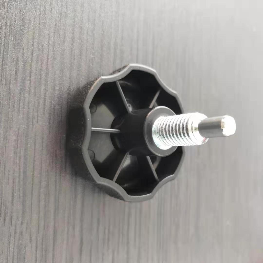 Wholesale round plastic nylon base leveling feet Base Leveler for furniture legs screw on adjustable glides