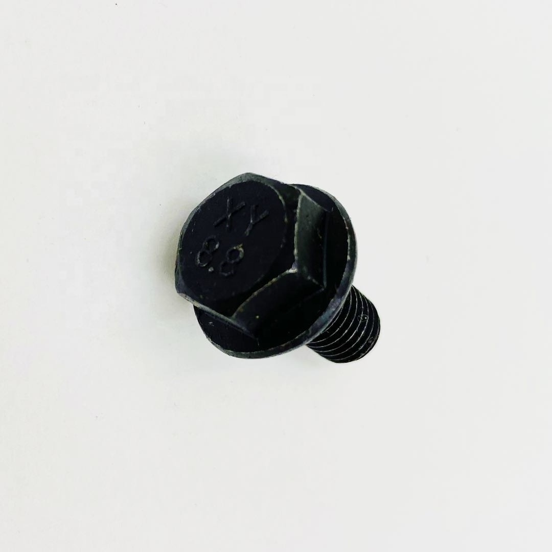 Hexagonal Flange Washer Head Bolt Auto Car Used Fastener Screw 8.8 Grade Black Oxide Zin  HDG Hot DIP Gavlvanized Bolts