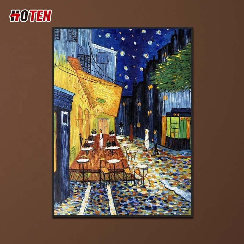 Wall hanging decoration Starry Night Over the Rhone Van Gogh oil painting reproductions from China