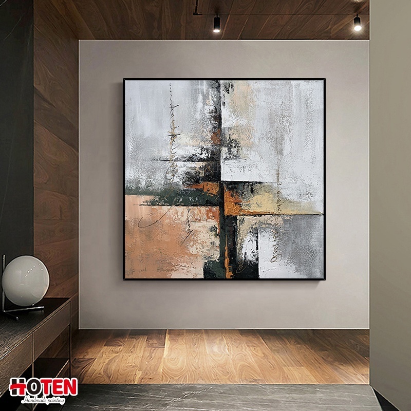 Home Decor Wall Art Bedroom Office Oil Painting Canvas Space Original Handmade OEM Frame Style Living Packing