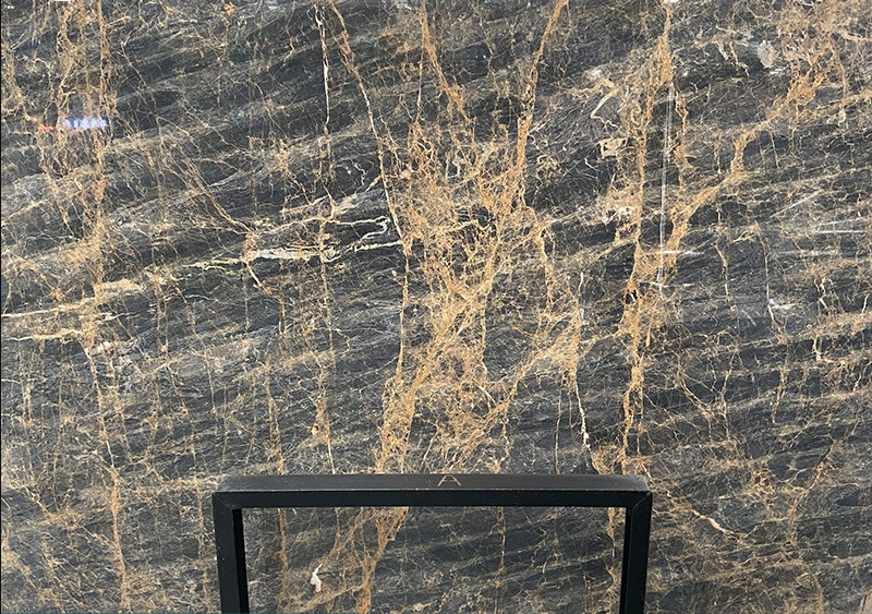 Popular Gold silk blue marble, can be used as a background wall to float windowsill over the threshold stone countertop