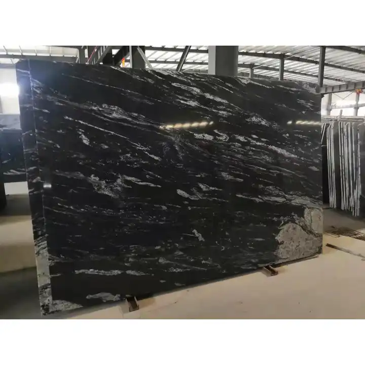 Wholesale High Quality Polish Titanium Granite cosmic black granite for vanity top kitchen top or background