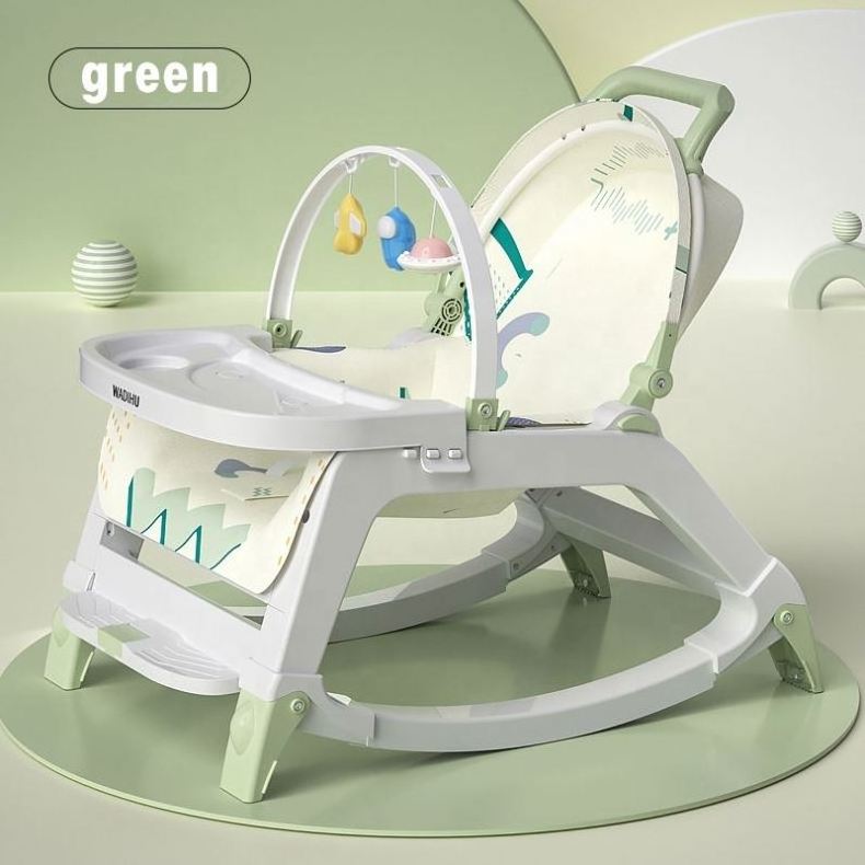 Hot-selling Comfortable Baby Rocking Chair with Dining Plate Electric Swing Kids Chair Dining China Swing Chair