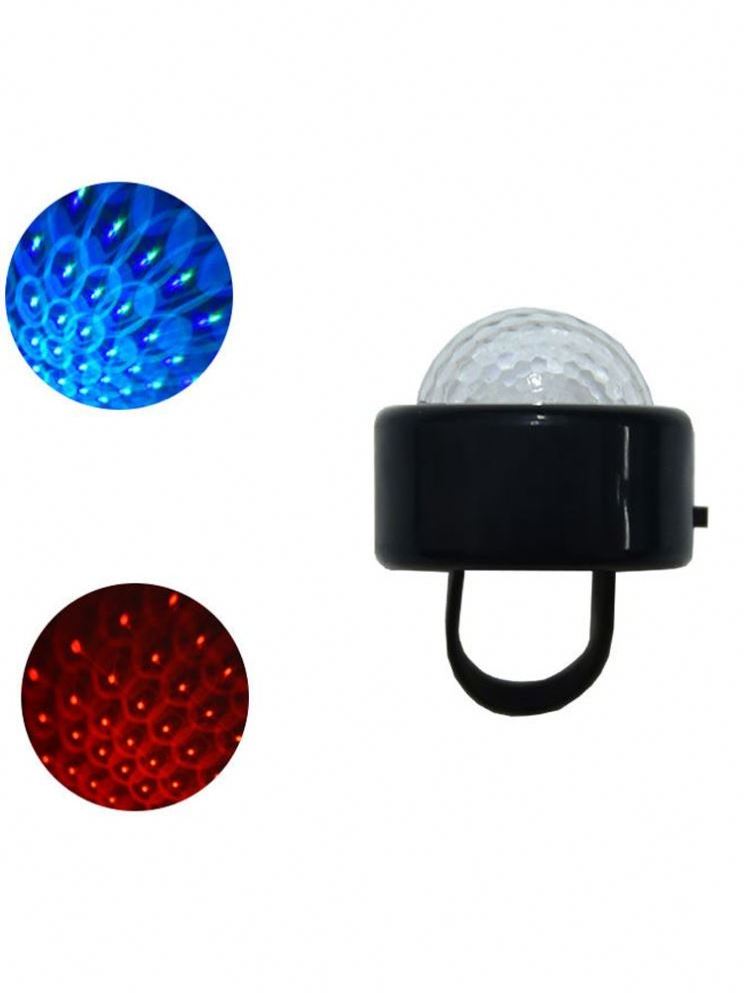 New Design Fashionable Mini RGB Finger LED Light Magic Ball Flashlight Popular for Party DJ Toy Rings Portable Outside