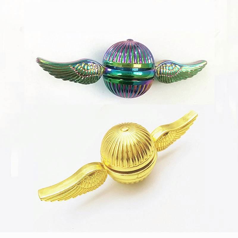 New Golden Ball Fidget Spinner Toys For Children Metal Finger Hand Spinner Toys Wholesale