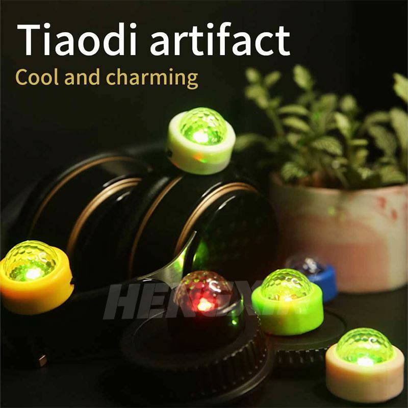 New Design Fashionable Mini RGB Finger LED Light Magic Ball Flashlight Popular for Party DJ Toy Rings Portable Outside