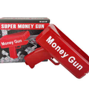 Gold Money Gun Make Cash Money Rain Dollar Bill Plastic Gun Box Shot Spread the Real Gold Money Gun Toy for Party