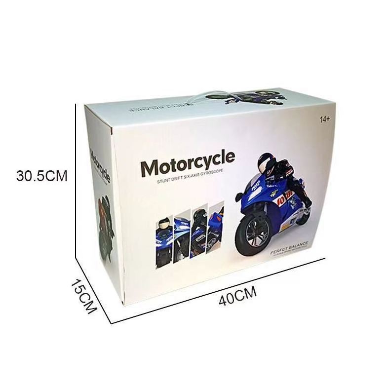 1:6 Rc Stunt Motorcycle Rc Stunt Car Toys 2.4g Remote Control Motorcycle For Kids With Lights 6-axis Gyroscope