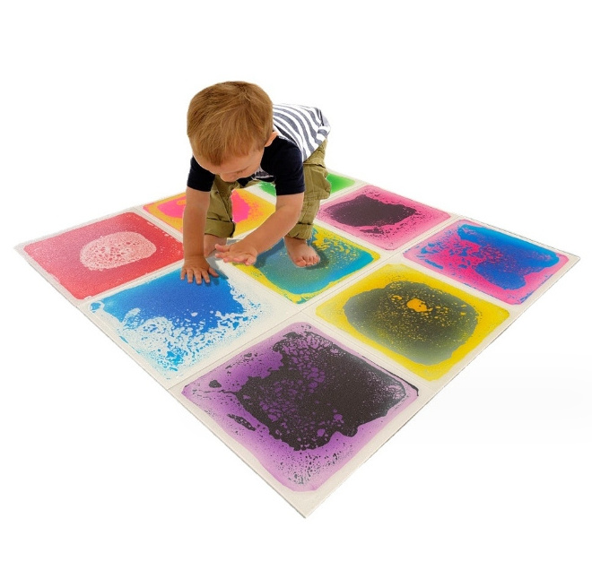 30cm Children's jigsaw 3D dynamic liquid sensory tile pad