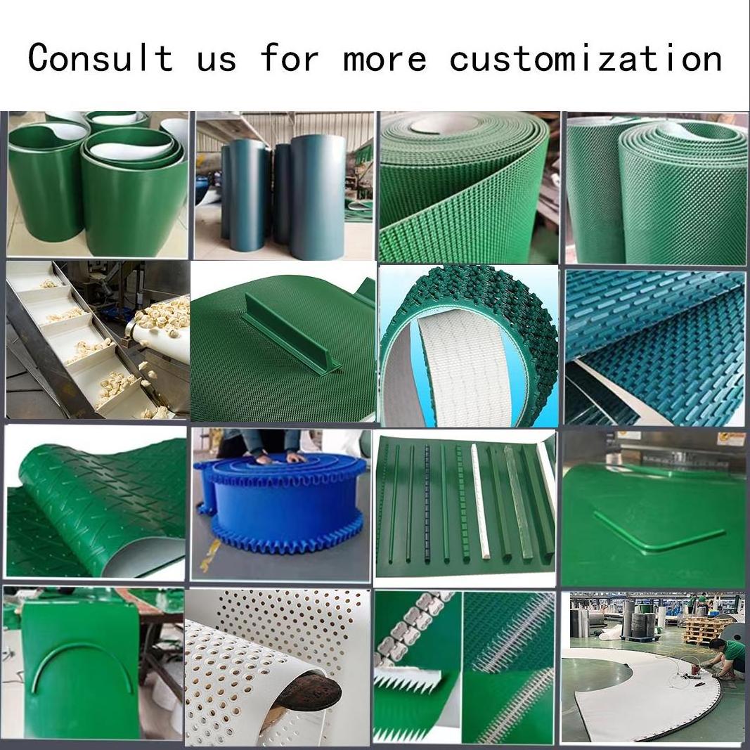 Various industries processing lift transmission custom skirt side wall PVC conveyor belt