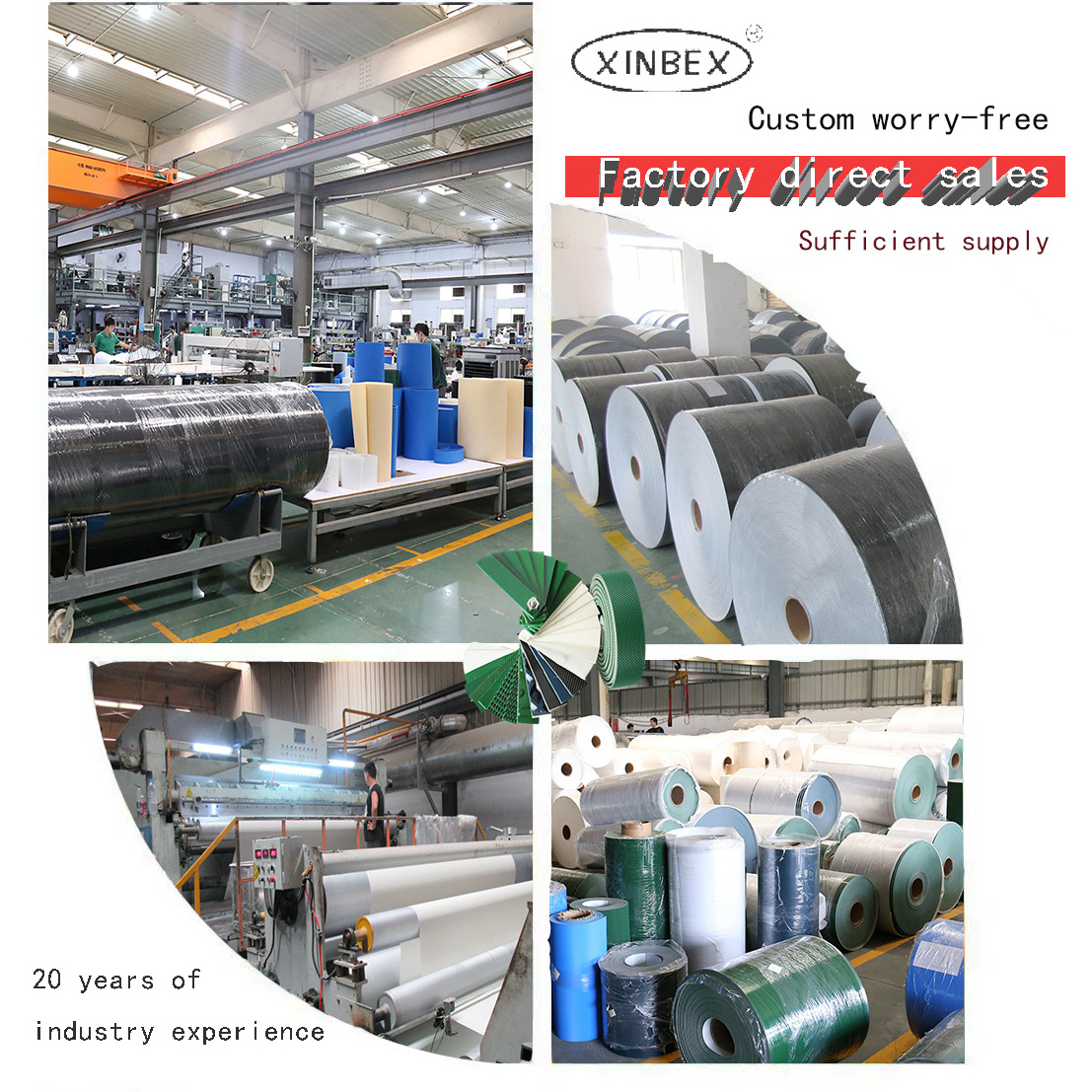 Various industries processing lift transmission custom skirt side wall PVC conveyor belt