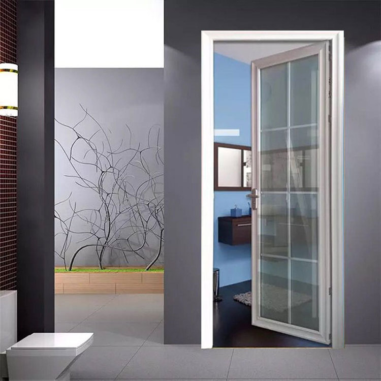 Swing Mirror Office Doors Front Design Aluminium with Clear Glass Entry Doors Aluminum 2020 Simple Casement Door Modern