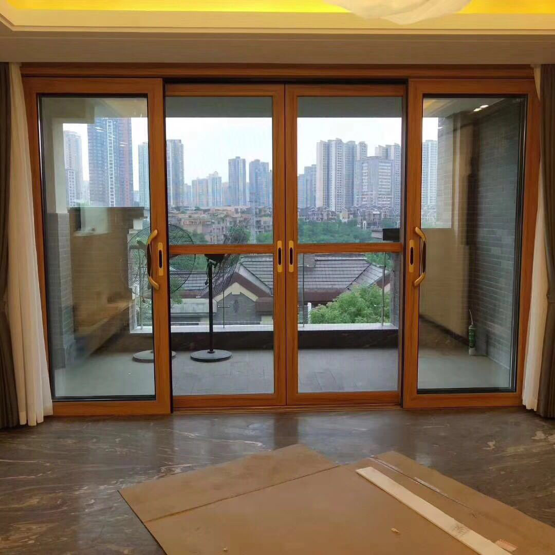 hot sell good price energy efficiency hurricane impact fully tempered double glazing thermal break aluminum lift sliding door