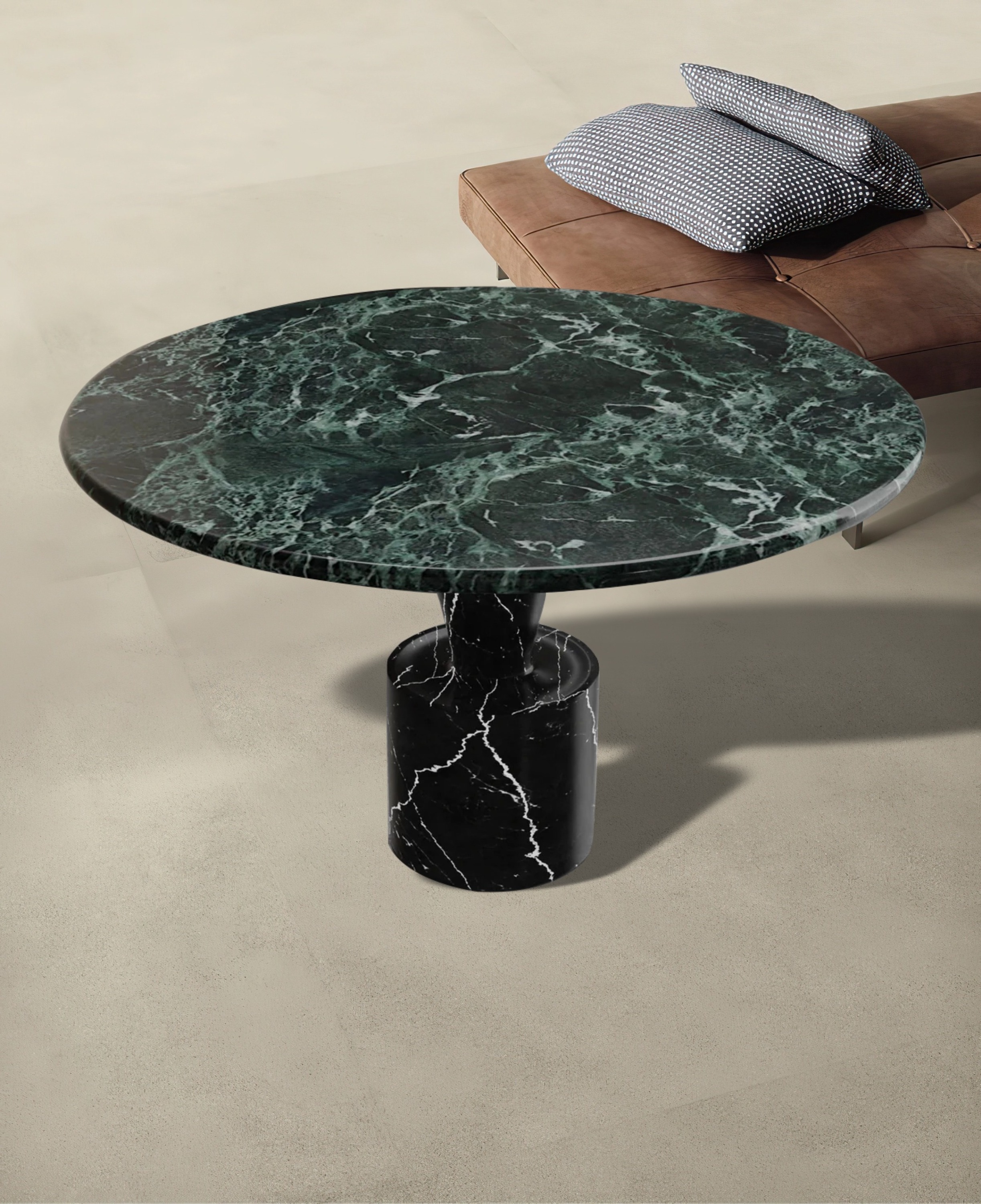 HZX Personalized mexican furniture Natural purple calacatta Viola Marble Antica marble round Dining Table