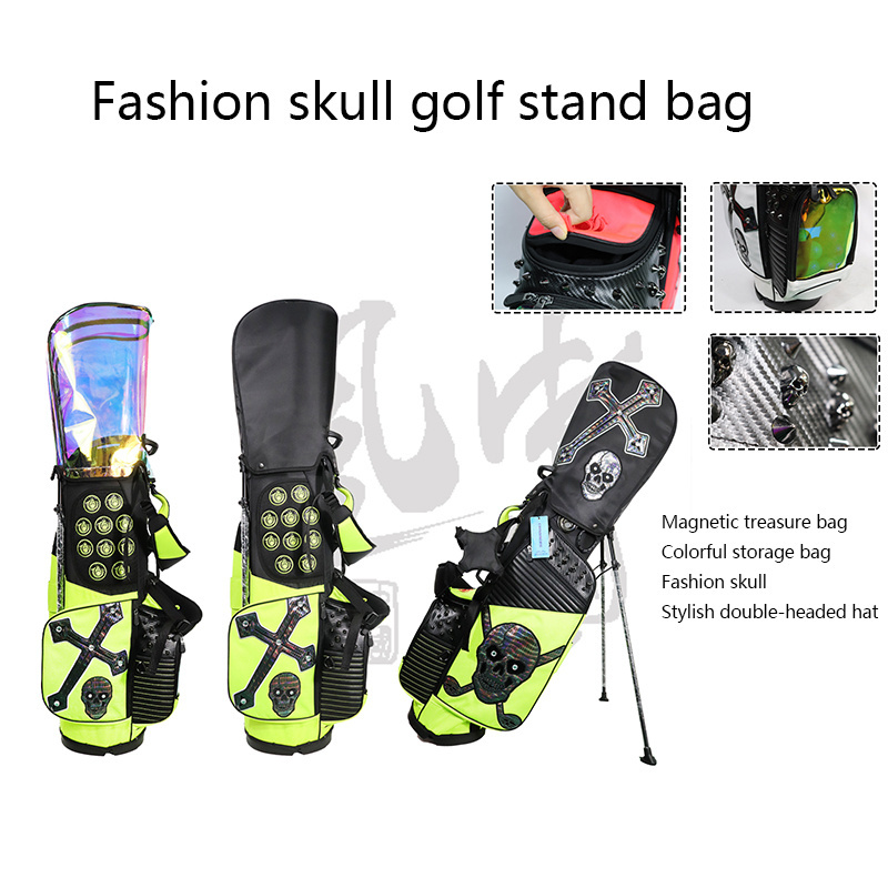 Wholesale Waterproof Leather Golf Bag Custom Embroidery Logo High Quality Tour Stand Golf Bags