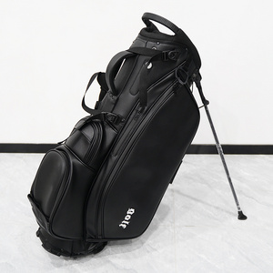 Factory Custom logo Embroidery golf bags PU leather pouch 5 ways golf stand bag with full 14 dividers