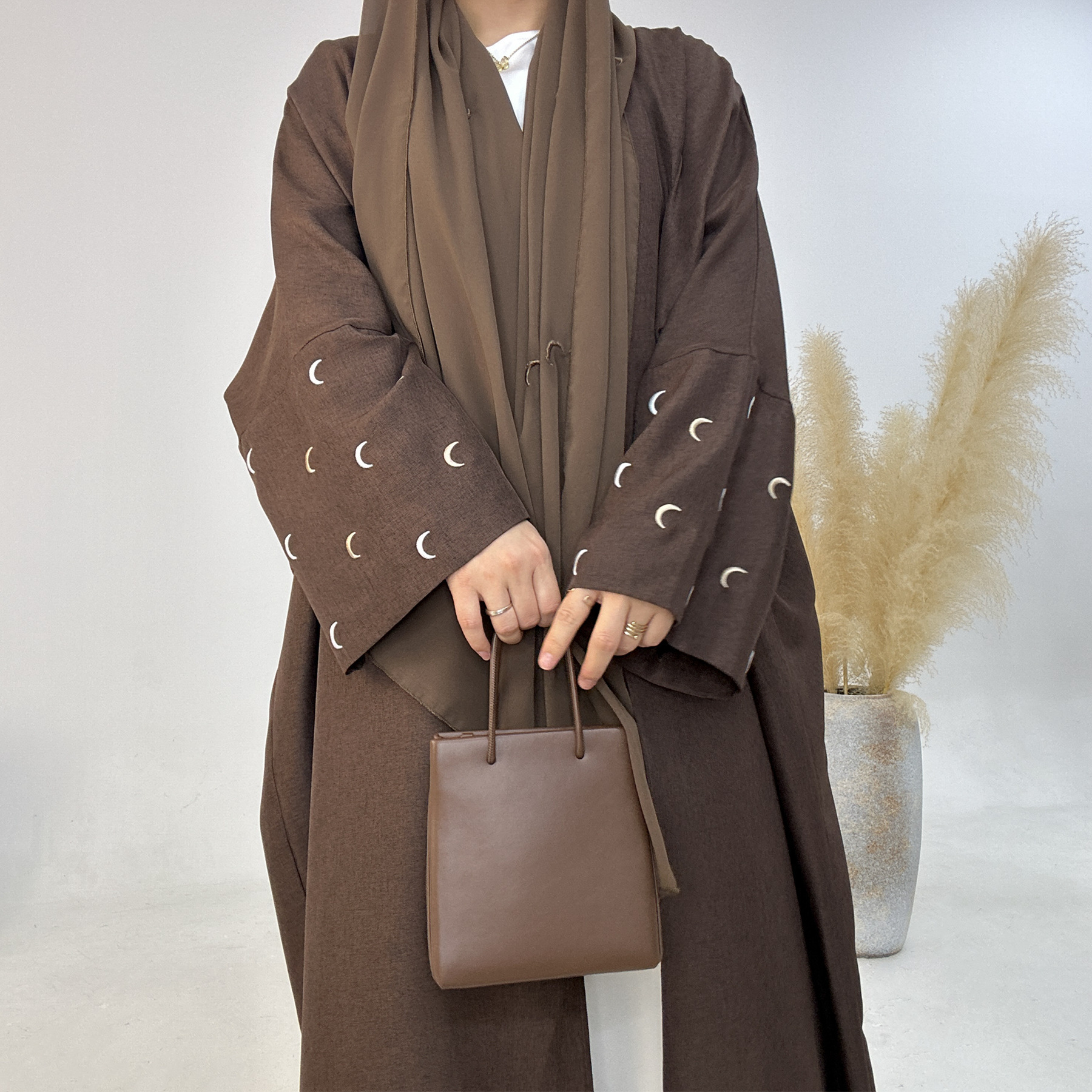 Islamic Clothing Muslim Daily Wear Open Abaya Dubai Women Dress Solid Color Modest Abaya Women's Dresses