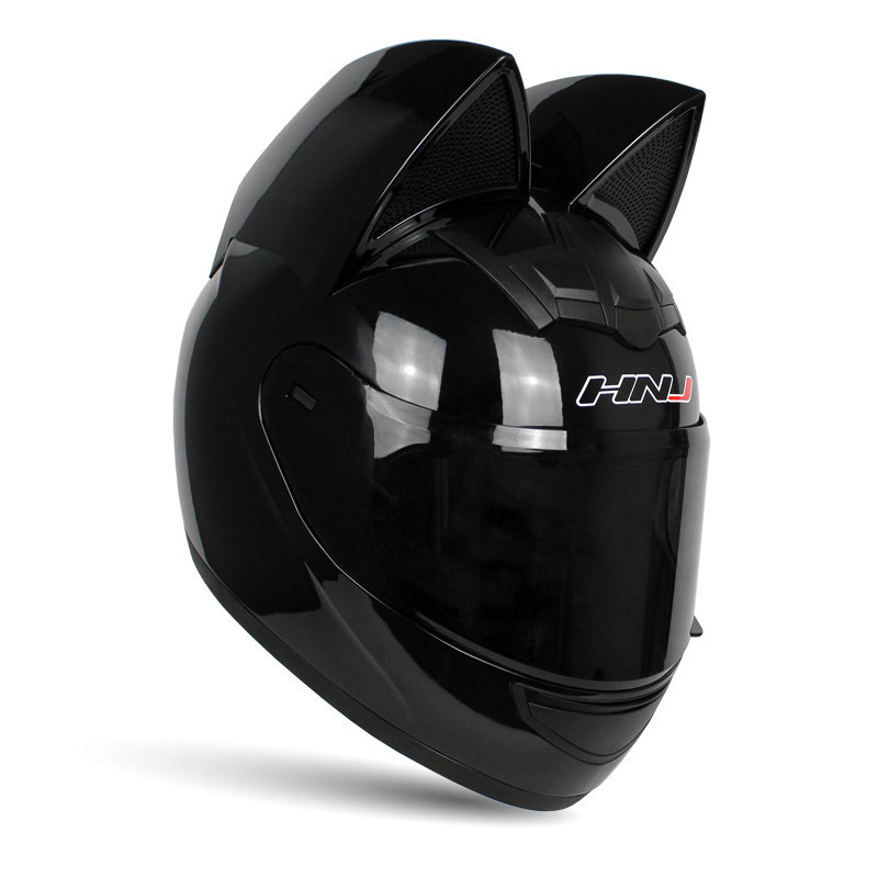 Factory price DOT Approved full face motorcycle helmet cat ears helmet