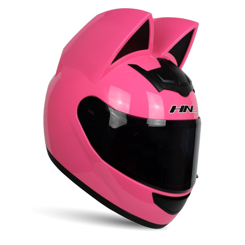 Factory price DOT Approved full face motorcycle helmet cat ears helmet